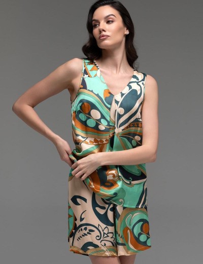 Шёлковый комплект с шортами Mia-Amore CAPRI 4562, Цвет: мультицвет, Размеры: L, изображение 3