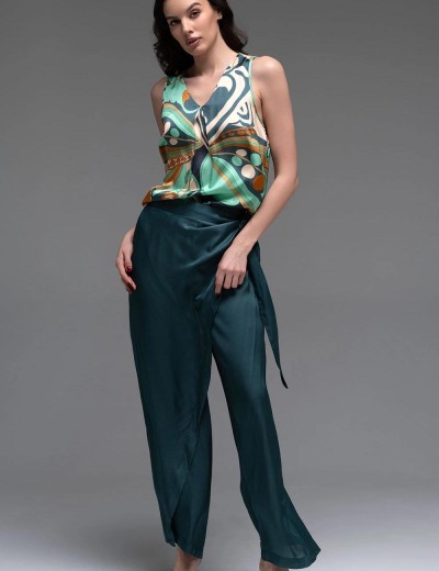 Брючный комплект из шёлка Mia-Amore CAPRI 4565, Цвет: мультицвет, Размеры: XL, изображение 3