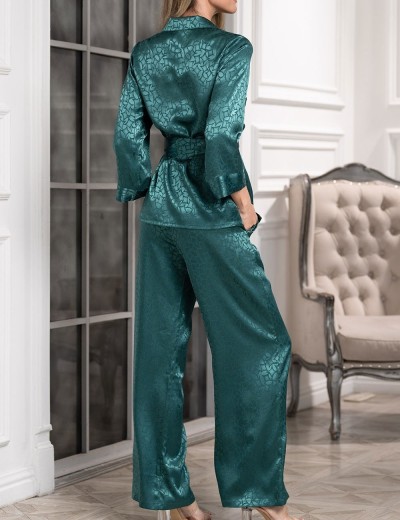 Атласный комплект Mia-Amore JOANNA 7314 изумрудный, Цвет: изумрудный, Размеры: S, изображение 2