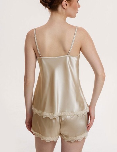 Атласный комплект с шортами Mia-Mella JULIA CHARME 8732 айвори, Цвет: айвори, Размеры: L, изображение 2