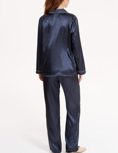 Атласный комплект тройка Mia-Mella JULIA CHARME 8735 черника, Цвет: черника, Размеры: S, изображение 4