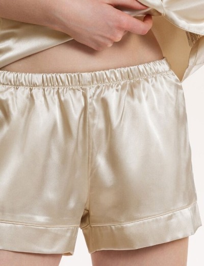 Атласный комплект с шортами Mia-Mella JULIA CHARME 8738 айвори, Цвет: айвори, Размеры: L, изображение 4