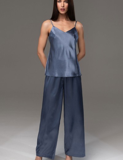 Атласный комплект топ и брюки Mia-Mella JULIA CHARME 8755 дельфин, Цвет: дельфин, Размеры: S, изображение 3