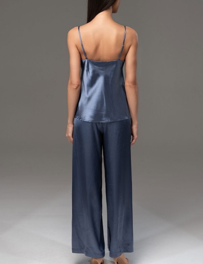 Атласный комплект топ и брюки Mia-Mella JULIA CHARME 8755 дельфин, Цвет: дельфин, Размеры: S, изображение 2