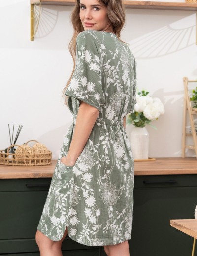 Туника из хлопка Mia-Amore MARIBEL 5484, Цвет: оливковый, Размеры: M, изображение 3