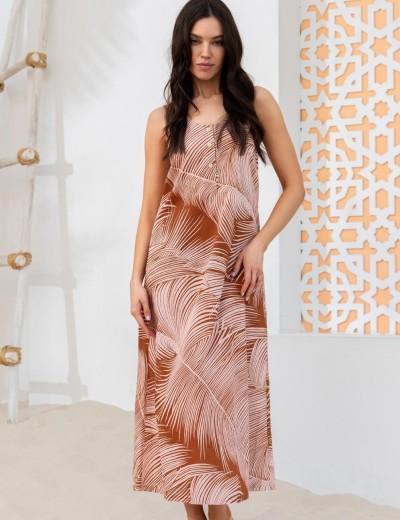 Сарафан из хлопка со льном Mia-Amore PASADENA 5540, Цвет: карамельный, Размеры: 3XL, изображение 3