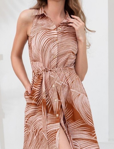 Рубашка-халат на пуговицах Mia-Amore PASADENA 5544, Цвет: карамельный, Размеры: L, изображение 4