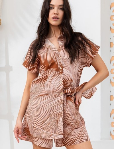 Комплект из хлопка со льном Mia-Amore PASADENA 5545, Цвет: карамельный, Размеры: 2XL, изображение 3