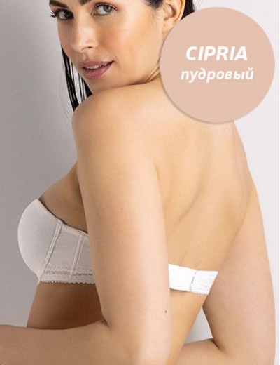 Бюстгальтер бандо с мягкими чашками Sielei DARLING 1880 cipria, Цвет: cipria (пудровый), Размеры: 75B, изображение 2