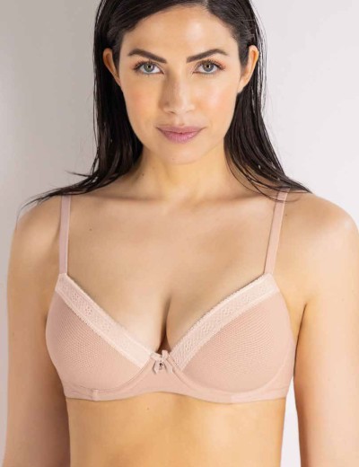 Бюстгальтер балконет с поролоном Sielei DARLING 1882 cipria, Цвет: cipria (пудровый), Размеры: 75B, изображение 3