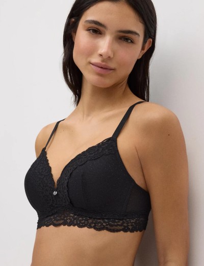 Бюстгальтер бралетт без косточек Ysabel Mora 10721 чёрный, Цвет: чёрный, Размеры: 85B, изображение 4