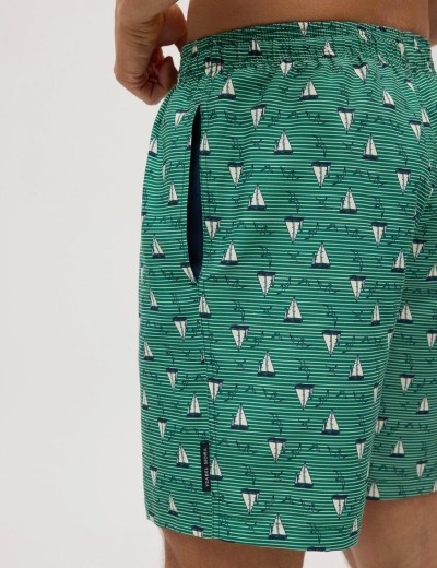 Мужские пляжные шорты Ysabel Mora GRANADELLA 90315, Цвет: зеленый, Размеры: M, изображение 3