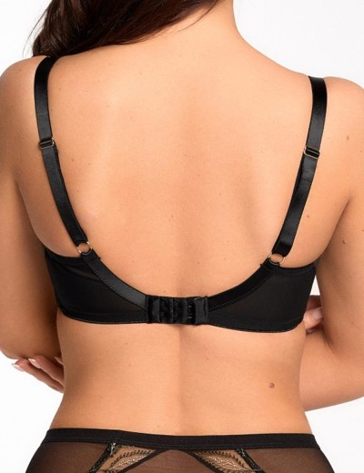 Мягкий бюстгальтер балконет Bella Misteria NORTH NUTA soft balconette, Цвет: чёрный, Размеры: 65E, изображение 2