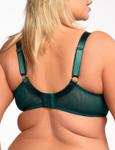 Кружевной мягкий бюстгальтер Bella Misteria SENSUAL FINESSE, Цвет: изумрудный, Размеры: 65D, изображение 2