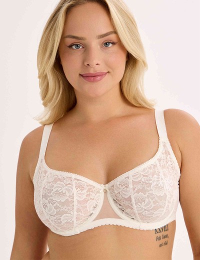 Мягкий кружевной бюстгальтер Elli 6000 молоко, Цвет: молоко, Размеры: 75E, изображение 5 Мягкий кружевной бюстгальтер Elli 6000 молоко, Цвет: молоко, Размеры: 75E, изображение 5
