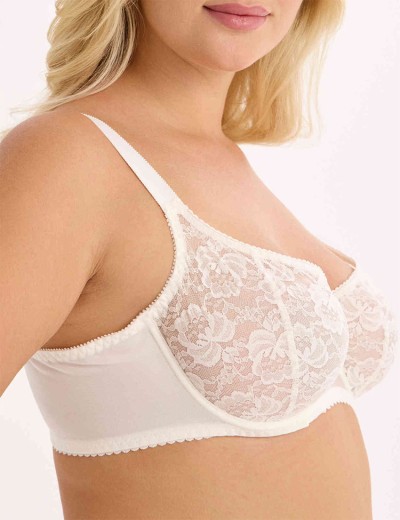 Мягкий кружевной бюстгальтер Elli 6000 молоко, Цвет: молоко, Размеры: 75E, изображение 3 Мягкий кружевной бюстгальтер Elli 6000 молоко, Цвет: молоко, Размеры: 75E, изображение 3