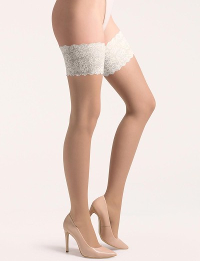 Чулки Gabriella 472 ISABELLE NATURAL/CHAMPAGNE 20 den, Цвет: телесный, Размеры: 3/4, изображение 2