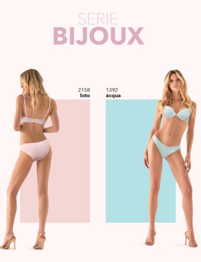 Комплект Infiore BIJOUX пуш-ап+бразилиана BJX2737 loto, Цвет: loto (розовый), Размеры: 75B, изображение 4