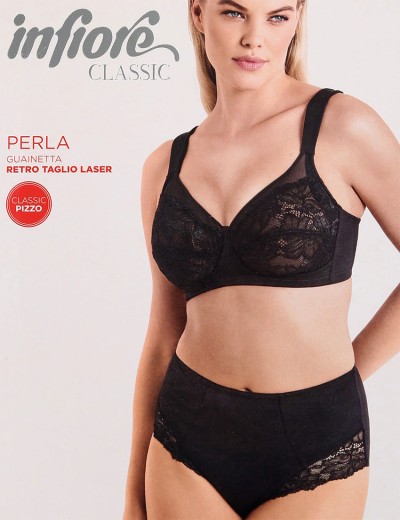 Высокие трусы слипы Infiore PERLA nero, Цвет: nero (черный), Размеры: M, изображение 3