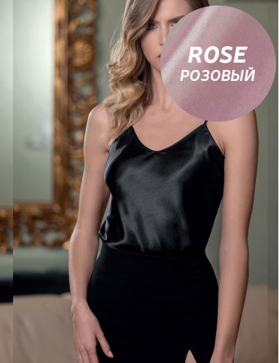 Розовый атласный топ Leilieve C8901 rose, Цвет: rose (розовый), Размеры: 3XL, изображение 3