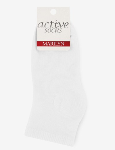 Носочки хлопковые укороченные Marilyn FORTE 58 B белый, Цвет: белый, Размеры: 36/40, изображение 2