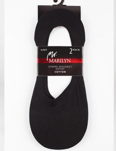 Подследники хлопковые Marilyn STOPKI DISCREET MEN чёрный, Цвет: чёрный, Размеры: UN, изображение 2