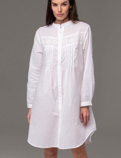 Удлиненная рубашка хлопок Mia-Amore ARGENTINA 1757, Цвет: бежевый+черный, Размеры: M, изображение 2