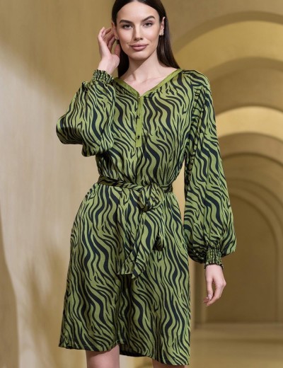 Туника с длинным рукавом Mia-Amore IRMA 4151, Цвет: оливковый, Размеры: 4XL/5XL, изображение 3