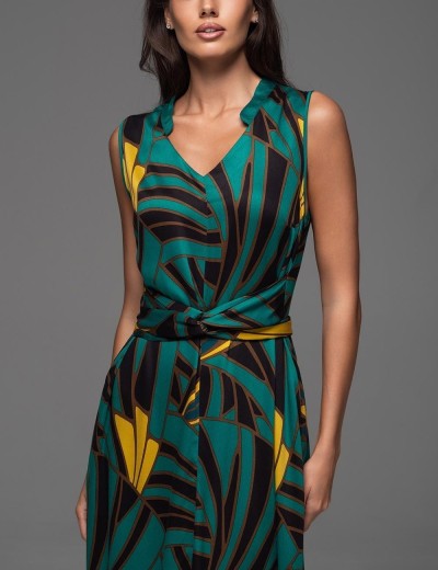 Сарафан из шёлковой вискозы Mia-Amore MALACHITE 5530, Цвет: мультиколор, Размеры: S, изображение 4