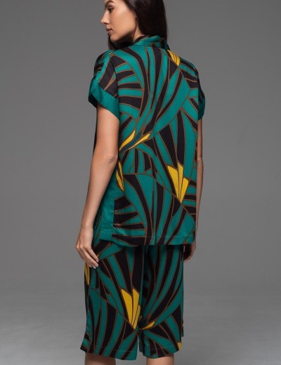 Комплект с удлинёнными шортами Mia-Amore MALACHITE 5532, Цвет: мультиколор, Размеры: S, изображение 2