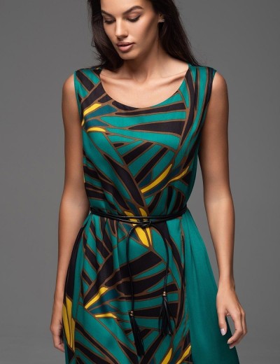 Сарафан на широких бретелях Mia-Amore MALACHITE 5538, Цвет: мультиколор, Размеры: 2XL, изображение 4