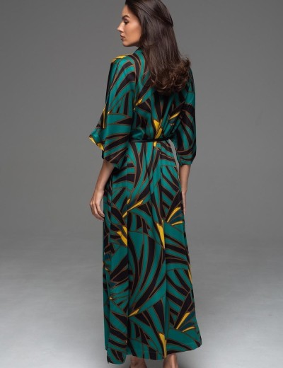 Длинный халат-рубашка Mia-Amore MALACHITE 5539, Цвет: мультиколор, Размеры: 2XL/3XL, изображение 2