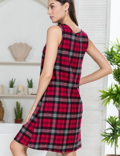 Фланелевая сорочка в клетку Mia-Amore Mr&Mrs SMITH 5100 красно-черный, Цвет: красно-черный, Размеры: 3XL, изображение 2