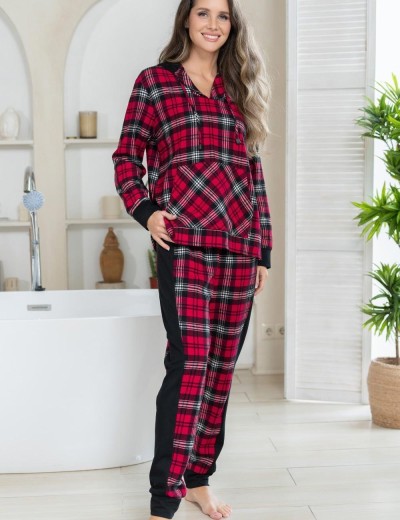Комплект из хлопковой фланели Mia-Amore Mr&Mrs SMITH 5105 красно-черный, Цвет: красно-черный, Размеры: 2XL, изображение 3