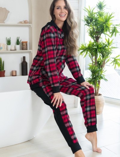 Комплект из хлопковой фланели Mia-Amore Mr&Mrs SMITH 5105 красно-черный, Цвет: красно-черный, Размеры: 2XL, изображение 4