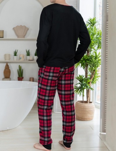 Мужская пижама Mia-Amore Mr&Mrs SMITH 5109 красно-черный, Цвет: красно-черный, Размеры: XL, изображение 2