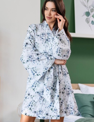 Халат из хлопкового муслина Mia-Amore SELESTINA 5443, Цвет: мультицвет, Размеры: L/XL, изображение 3