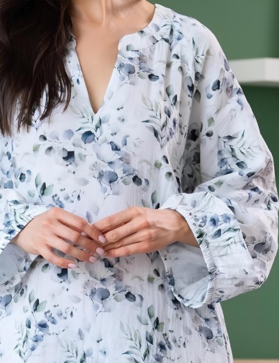 Домашняя туника из хлопка Mia-Amore SELESTINA 5444, Цвет: мультицвет, Размеры: L/XL, изображение 4