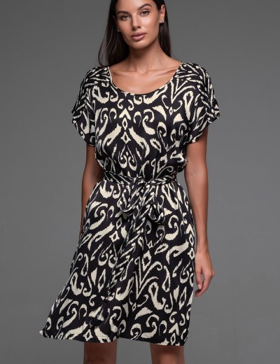 Туника с узором Mia-Amore SALMA 4164, Цвет: черный, Размеры: S/M, изображение 4