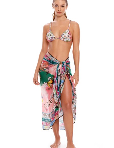 Пляжное парео Agua Bendita 10091 MARINE JAVA, Цвет: зеленый, Размеры: UN, изображение 3