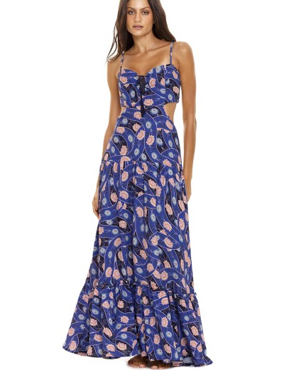 Сарафан с открытой спиной Agua Bendita 12778 CAPRICE BOREAL, Цвет: синий, Размеры: L, изображение 3