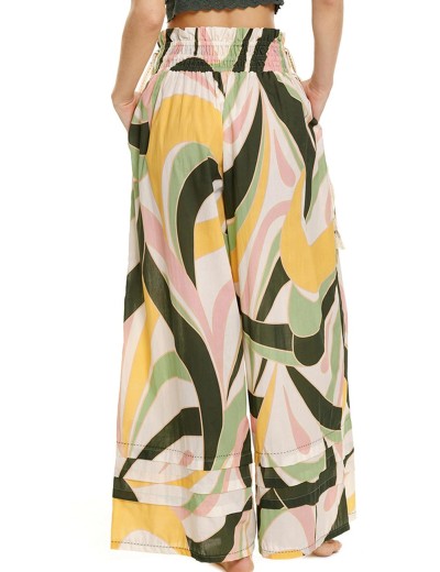 Широкие брюки из хлопка Agua Bendita 12803 TATUM VITREO, Цвет: белый, Размеры: L, изображение 3