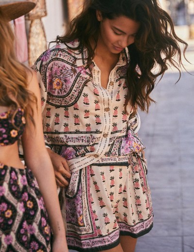 Пляжная туника-рубашка Agua Bendita 12823 CHRISSY AGUJA, Цвет: белый, Размеры: S, изображение 4