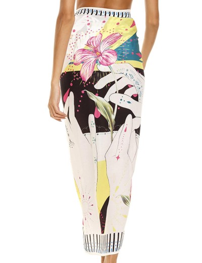 Пляжное парео Agua Bendita 13186 MARINE GLEAM, Цвет: белый, Размеры: UN, изображение 2