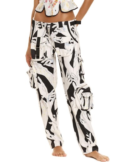 Пляжные брюки с карманами Agua Bendita 13195 LISINA GLEAM, Цвет: белый, Размеры: M, изображение 2