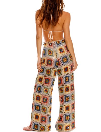 Ажурные пляжные брюки Agua Bendita 15191 ROOTS HARVEST, Цвет: белый, Размеры: M, изображение 3