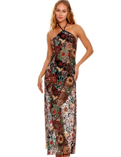 Полупрозрачное пляжное платье Agua Bendita 15454 SARI DAWN, Цвет: черный, Размеры: S, изображение 2