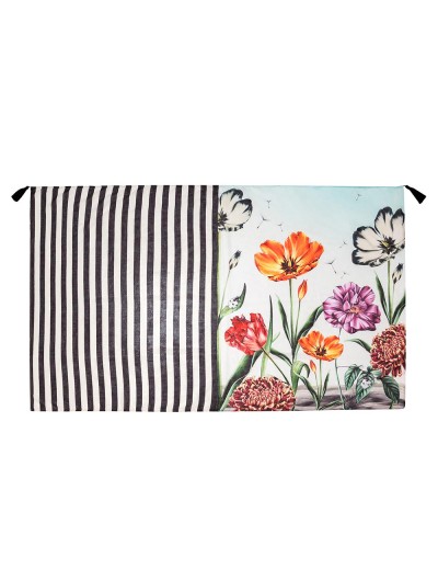 Пляжное парео Agua Bendita 7627 MARINE BLARE, Цвет: черно-белый, Размеры: UN, изображение 4