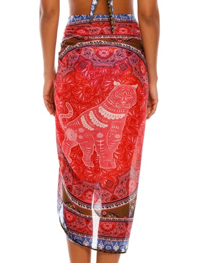 Пляжное парео Agua Bendita 9027 MARINE ANTIQ, Цвет: красный, Размеры: UN, изображение 2