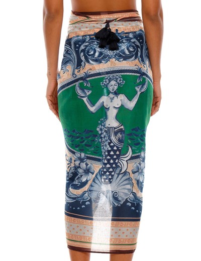 Пляжное парео Agua Bendita 9304 MARINE CARDUMEN, Цвет: синий, Размеры: UN, изображение 2